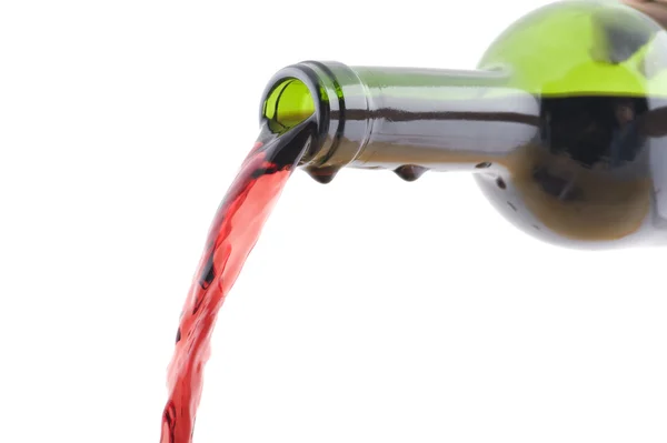 Open wijn fles-close up — Stockfoto