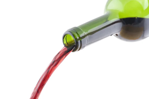 Open wine bottle closeup — Stock Photo, Image