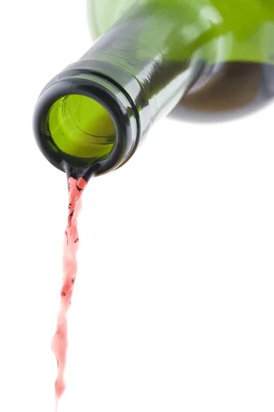 Öppna vinflaska — Stockfoto