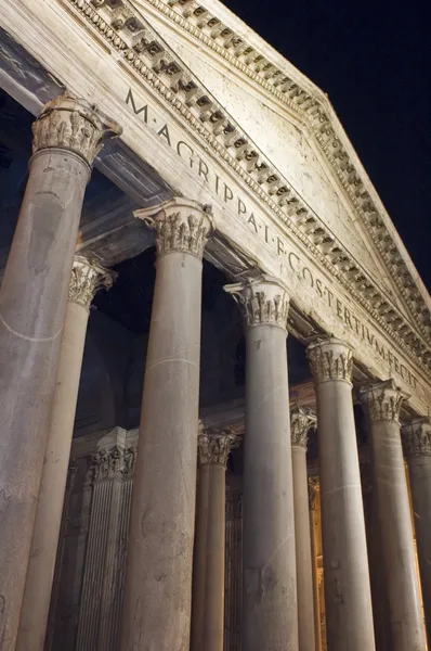 Pantheon fassade in rom italien — Stockfoto