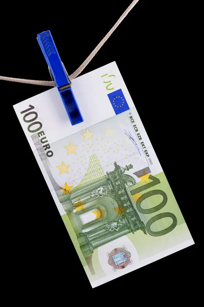 Papel moneda euro primer plano — Foto de Stock