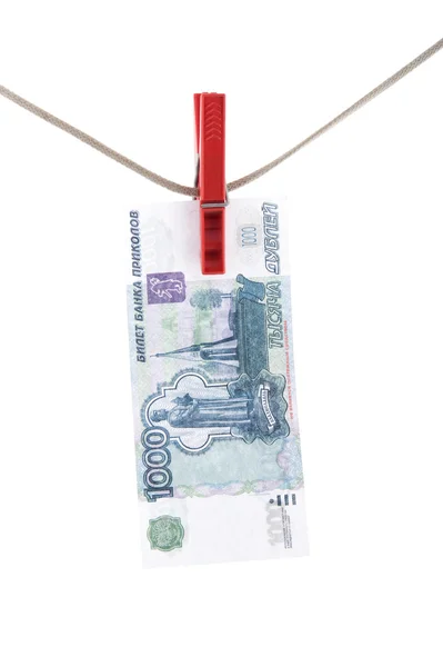 Paper money on white background — Stock Photo, Image
