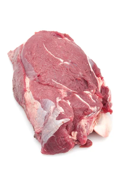 Raw beef on white — Stock Photo, Image