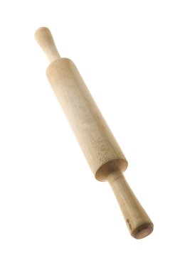 Rolling pin on white clipart
