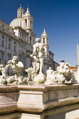 Rome city fountain clipart