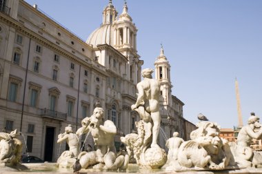 Rome fountain clipart