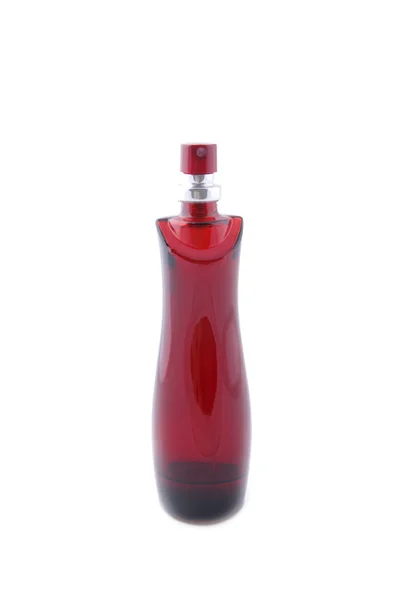 Red perfume bottle — Stock Photo, Image