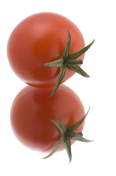 Red tomato on white background — Stock Photo, Image