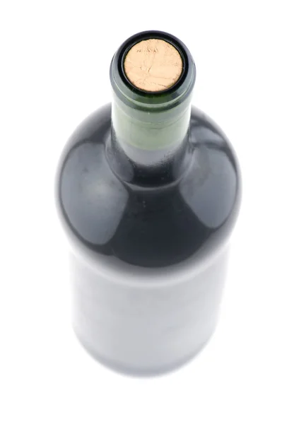 Garrafa de vinho tinto perto — Fotografia de Stock
