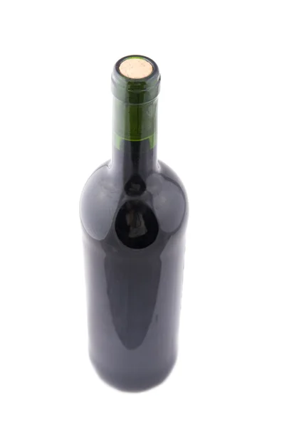 Красная бутылка вина крупным планом — стоковое фото
