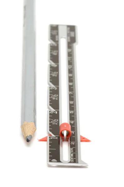 Šití centimetr a tužka — Stock fotografie