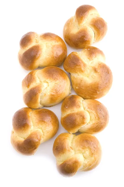 Pequeno pão em branco de perto — Fotografia de Stock