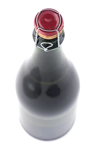 Köpüklü şarap şişesi makro — Stok fotoğraf