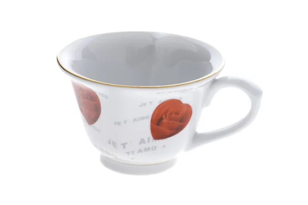 A fehér tea-cup — Stock Fotó