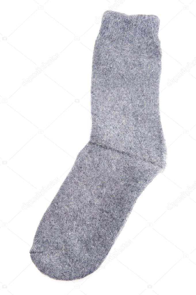 Socks on white closeup