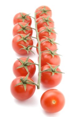 Tomato on white close up clipart