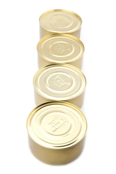 Tinned food close up — Stock Photo, Image