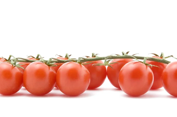 Tomate sur gros plan blanc — Photo