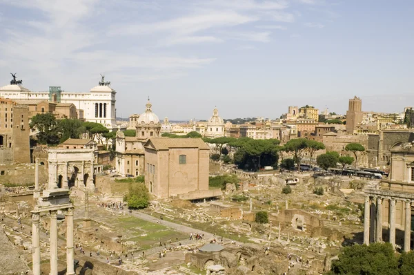 Взгляд на форум в Риме Италия — стоковое фото