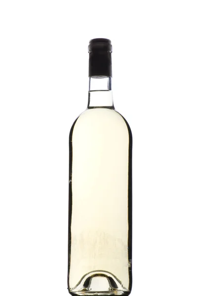 Bicchiere di vino bianco su bianco — Foto Stock
