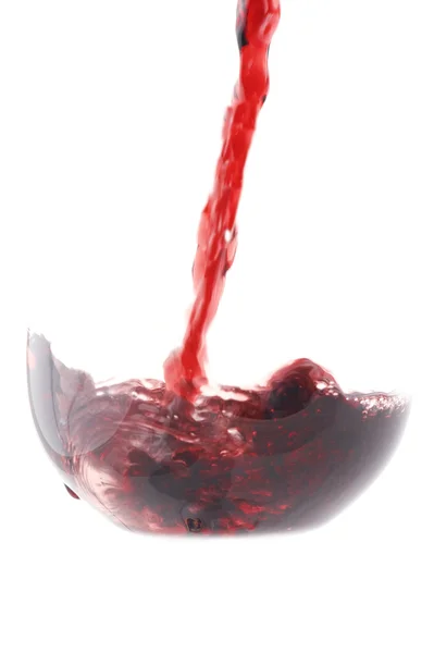 stock image Wine on white