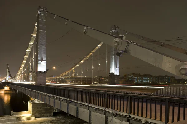 Γέφυρα μέσα στη νύχτα — Φωτογραφία Αρχείου
