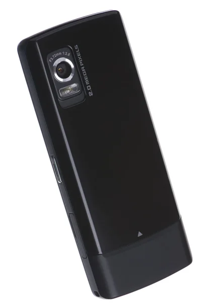 Negro teléfono móvil de cerca — Foto de Stock