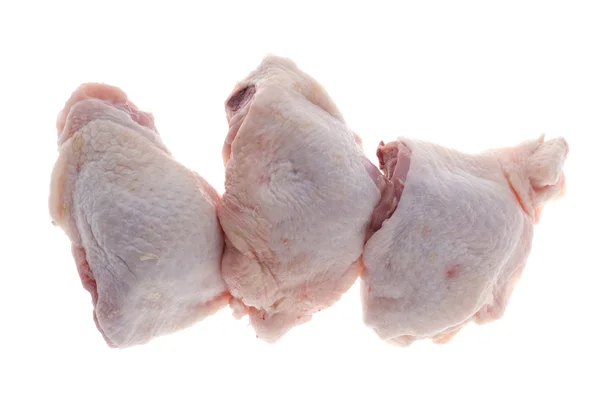 Kuřecí stehno izolované na bílém — Stock fotografie