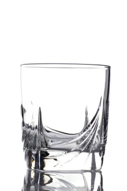 Empty glass for whiske clipart