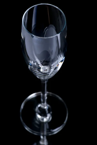 Пустой бокал для вина — стоковое фото