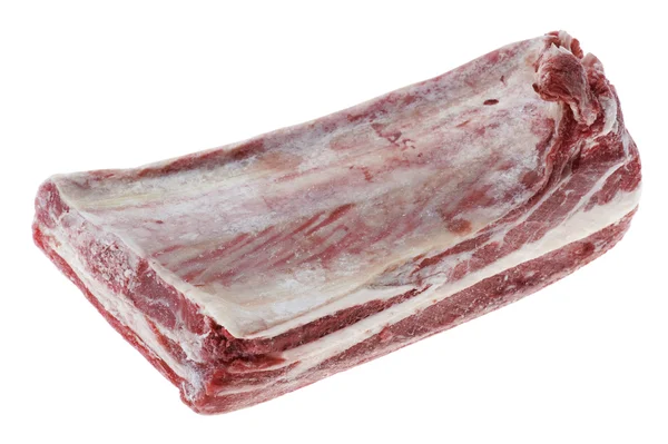 Primo piano carne suina congelata — Foto Stock