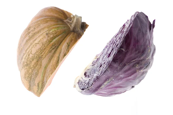 Pumpkin and cabbage — Stock Photo, Image