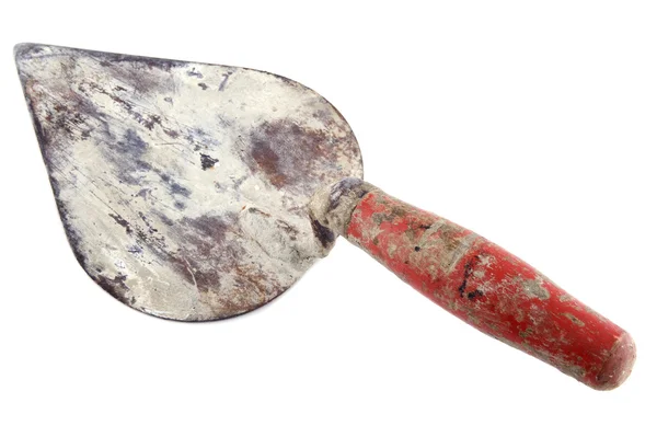 Shovel for repair on white — Stock Photo, Image