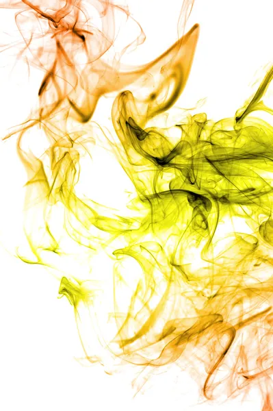 Farbe Rauch auf weißem Hintergrund — Stockfoto