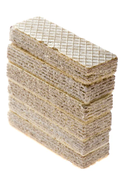 Beyaz arkaplanda izole edilmiş wafer — Stok fotoğraf