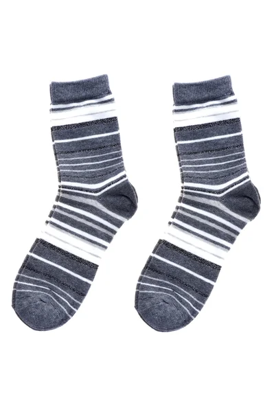 A fehér gyapjú zokni — Stock Fotó
