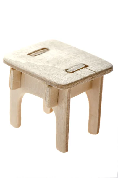 Stół z drewna zabawki — Zdjęcie stockowe