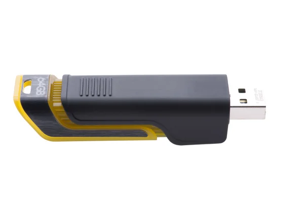 USB flash na biały — Zdjęcie stockowe