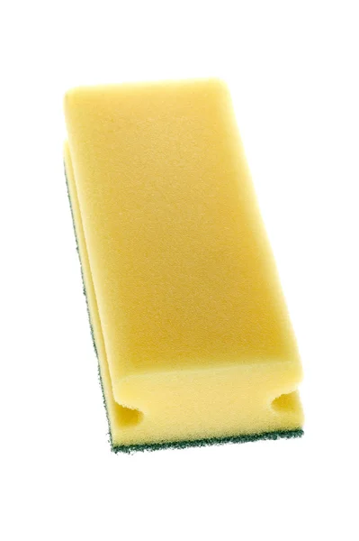 Sponge isolated on white macro — Stock Photo, Image