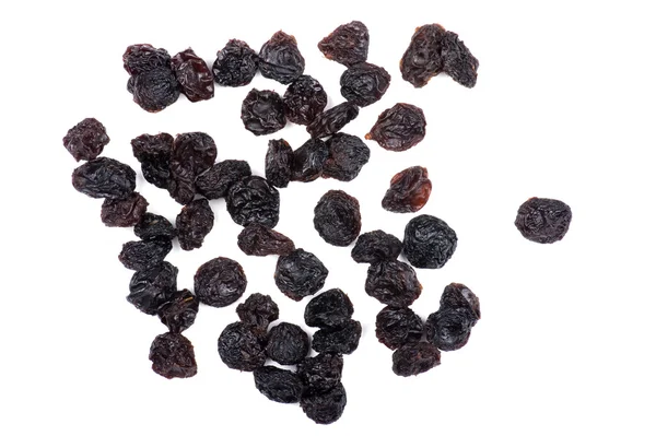 Dark raisin on white — Stock Photo, Image