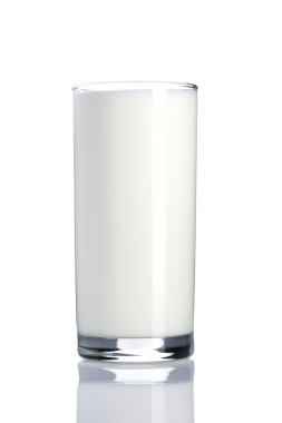 Milk on white clipart