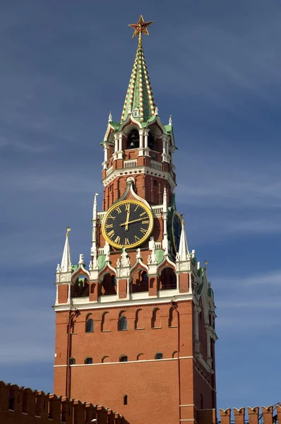 Hodinová věž moskevského Kremlu — Stock fotografie