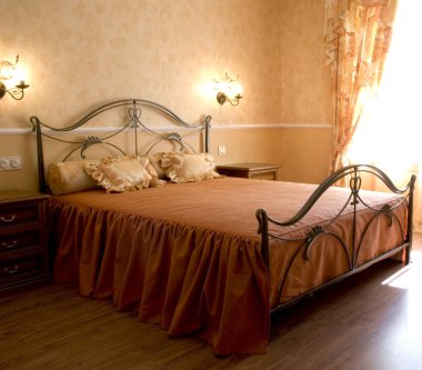 Romantic bedroom clipart