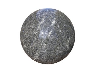 Grey granite beaming sphere clipart