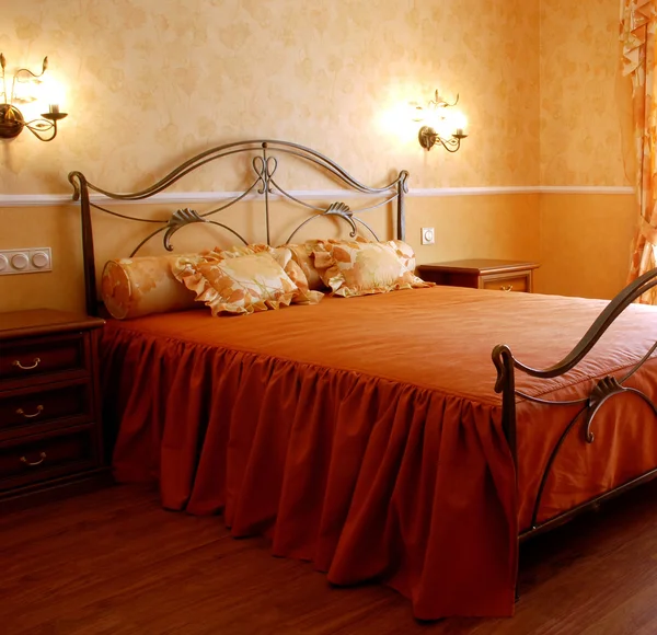 Romantyczna sypialnia — Zdjęcie stockowe