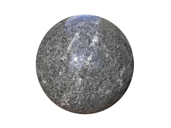 Grey granite beaming sphere — Stock Photo, Image