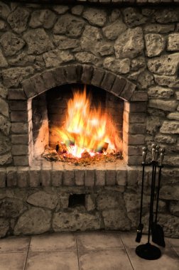 The fireplace clipart