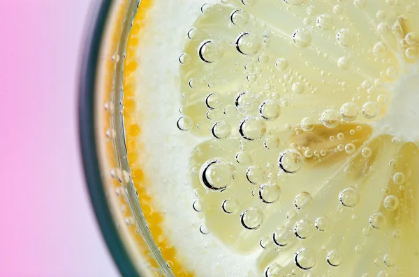 Close up of tonic and lemon — Stock Photo, Image