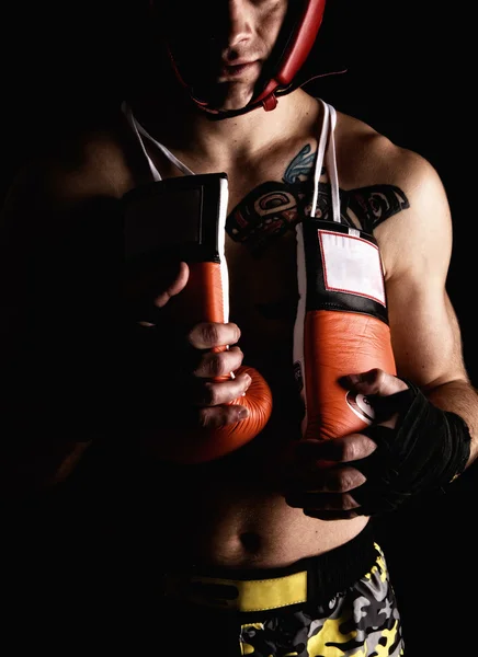 Boxeador de combate — Foto de Stock