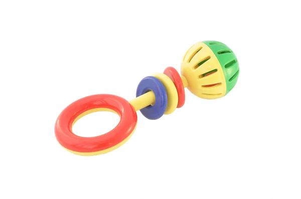 Colorful baby rattle — Stock Photo, Image